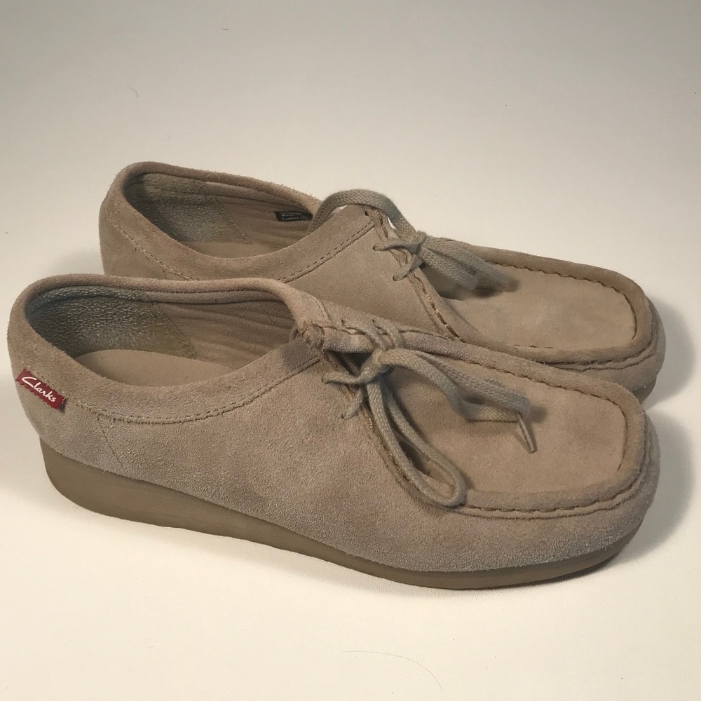 Clarks Padmora Suede Moccasin Shoes Women 8.5 M